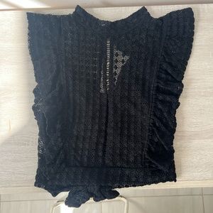 Black lace top